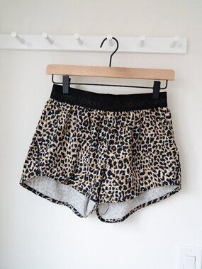 Outdoor Voices Relay Short in Leopard sz Small